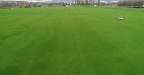 Play golf cloudy day Stock Footage 85396728