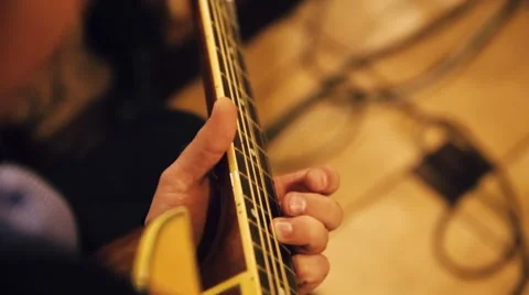 Play guitar Stock Footage 46844520
