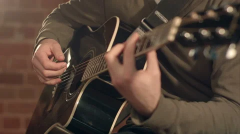 Play the guitar Stock-Footage 51132997