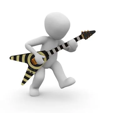 Play guitar Stock Illustration