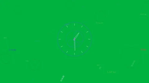 On play HUD dial rotating, hands moving clockwise, loops turning, showing lap 库存影片 333971827