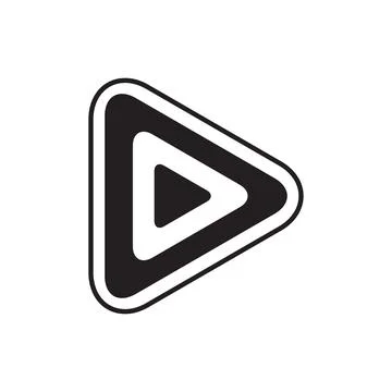 Play icon design Illustrazione stock