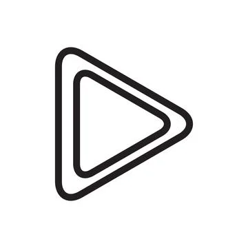 Play icon design template Stock Illustration