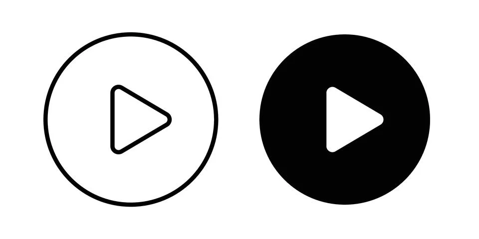 Play icon graphic design. web icons vectors イラスト素材