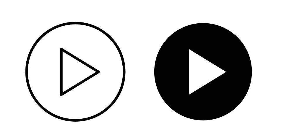 Play icon illustration vector, icon set for apps イラスト素材