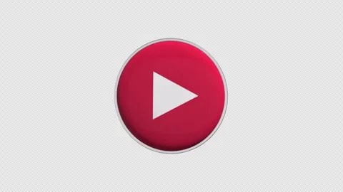 Play Icon Loop With Alpha Channel 4K Stock Footage 304890534