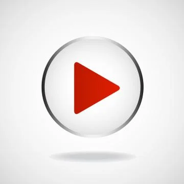 Play icon, multimedia player, multimedia play button, vector illustration, eps Stock Illustration