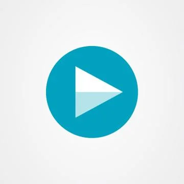 Play icon, play button icon and multimedia symbol Illustrazione stock