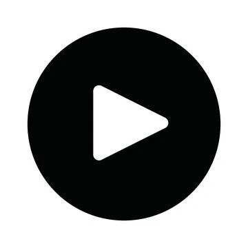 Play icon, Play icon vector, in trendy flat style isolated on white backgro.. Illustrazione stock