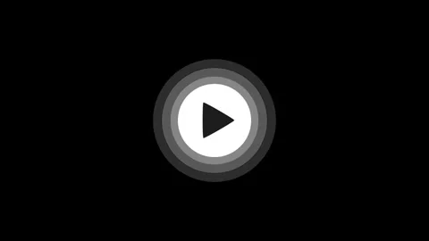 Play icon, play pulse button, video play icon for website and mobile design anim Stock Footage 306479965