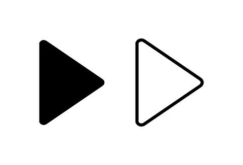 Play Icon set. Play button vector icon Stock Illustration