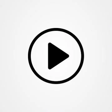 Play icon symbol vector design Illustrazione stock