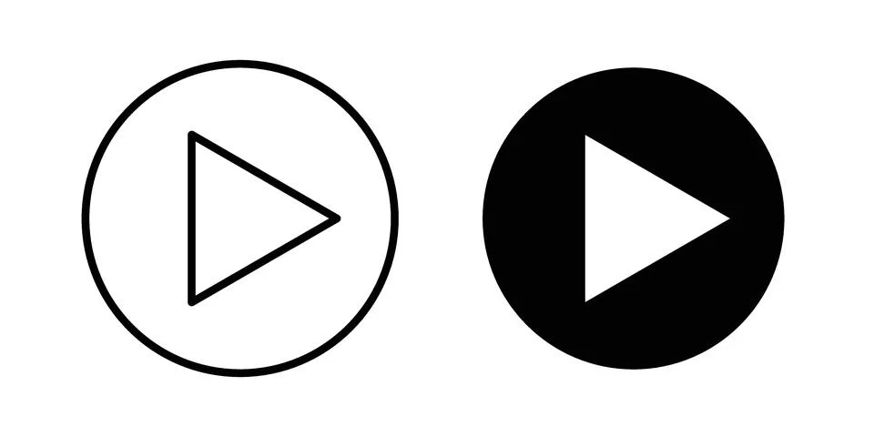 Play icon vector design illustrations イラスト素材