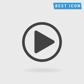 Play Icon, vector icon eps10. Stock Illustration