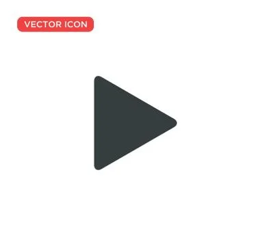 Play Icon Vector Illustration Design Stock Illustration
