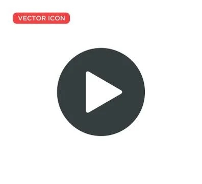 Play Icon Vector Illustration Design Stock Illustration