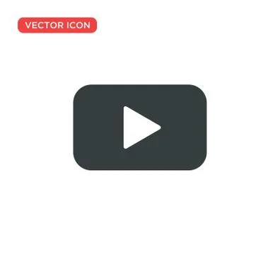 Play Icon Vector Illustration Design Illustrazione stock