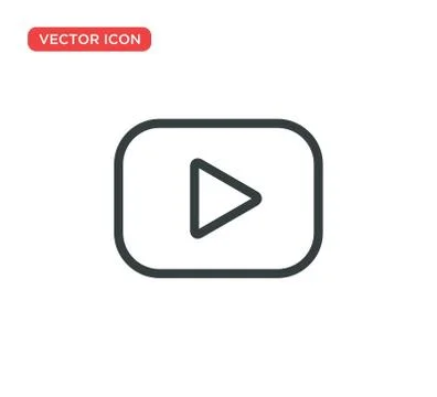 Play Icon Vector Illustration Design Stock Illustration