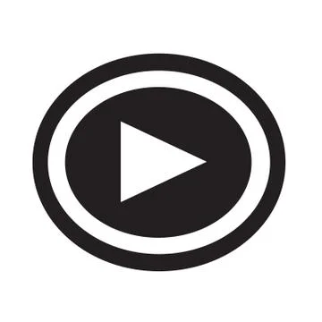 Play icon vector illustration Stock Illustration