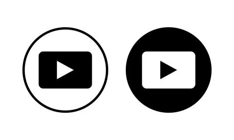 Play Icon vector illustration. Play button sign and symbol Stock Illustration
