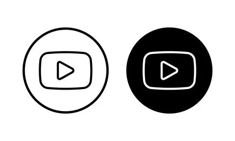 Play Icon vector illustration. Play button sign and symbol Stock Illustration