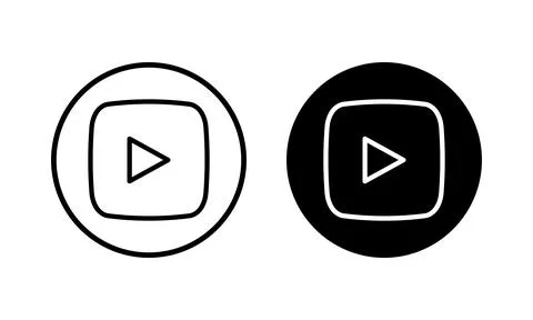Play Icon vector illustration. Play button sign and symbol Stock Illustration