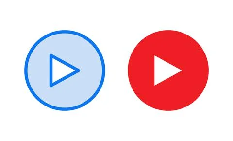 Play Icon vector illustration. Play button sign and symbol Stock Illustration