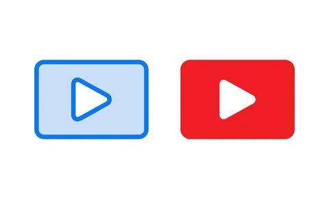 Play Icon vector illustration. Play button sign and symbol Stock Illustration