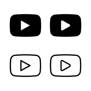 Play Icon vector illustration. Play button sign and symbol Stock Illustration