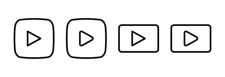 Play Icon vector illustration. Play button sign and symbol Stock Illustration