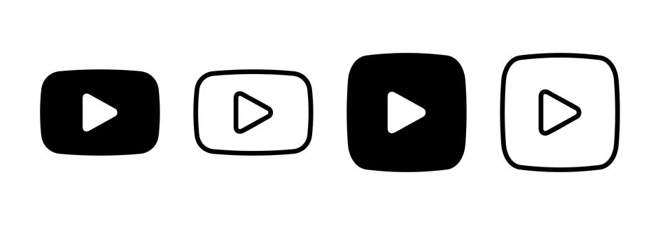 Play Icon vector illustration. Play button sign and symbol Stock Illustration