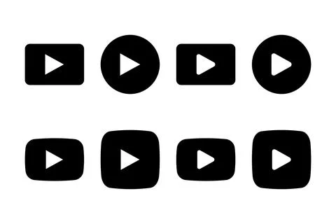 Play Icon vector illustration. Play button sign and symbol Stock Illustration