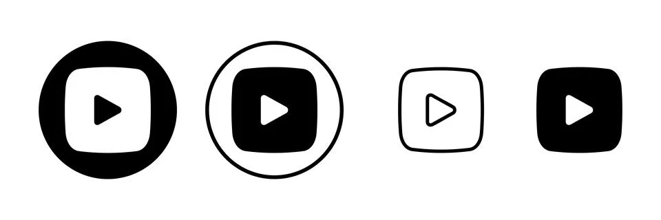 Play Icon vector illustration. Play button sign and symbol Stockillustratie