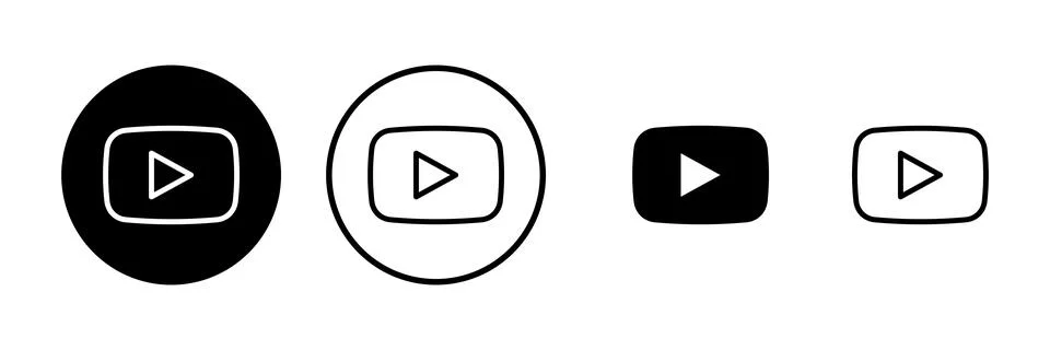 Play Icon vector illustration. Play button sign and symbol Stock Illustration