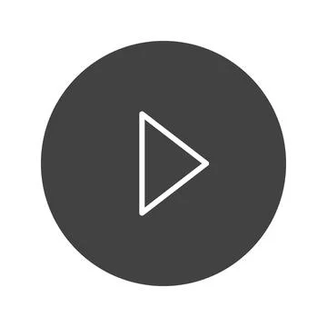 Play icon vector image. Illustrazione stock