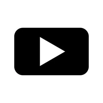 Play icon vector. Music video play button symbol design Stock Illustration