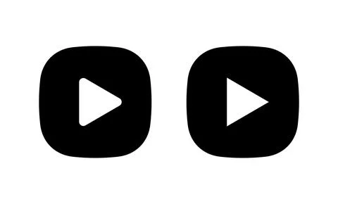 Play icon vector. Play button sign and symbol Stock Illustration