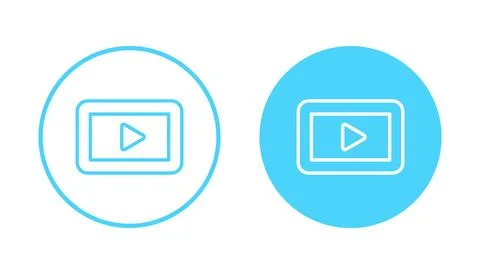 Play icon vector. Play button sign and symbol Stock Illustration
