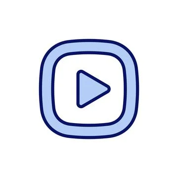 Play icon vector. Play button sign and symbol Stock Illustration