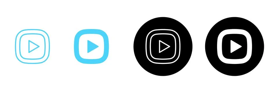 Play icon vector. Play button sign and symbol イラスト素材