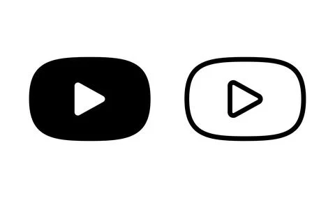 Play Icon vector. Play button vector icon Stock Illustration