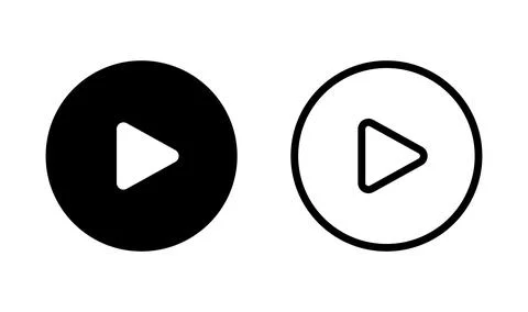 Play Icon vector. Play button vector icon Stock-Illustration