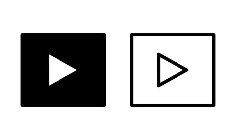 Play Icon vector. Play button vector icon Stock Illustration