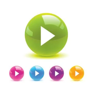 Play icon web Stock Illustration