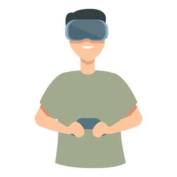 Play joystick 3d game icon cartoon vector. Internet online game 스톡 일러스트