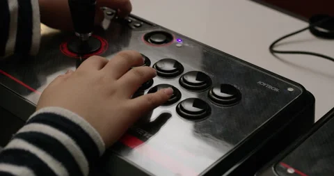 Play with a joystick Video stock 97982106