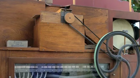 Play of a large organ Stock Footage 86507587