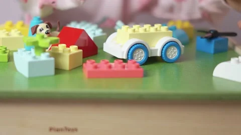 Play with Lego Stock Footage 228970316