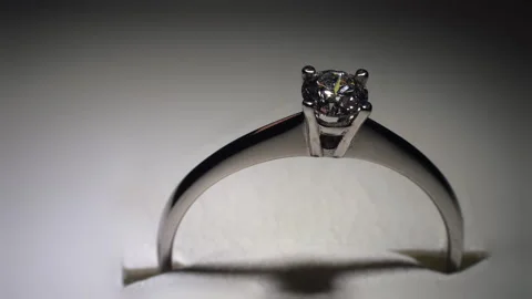 The play of light on the facets of a diamond. Stock Footage 310226981