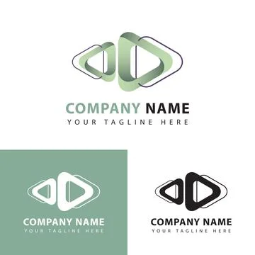 Play logo vector design template. Stock Illustration